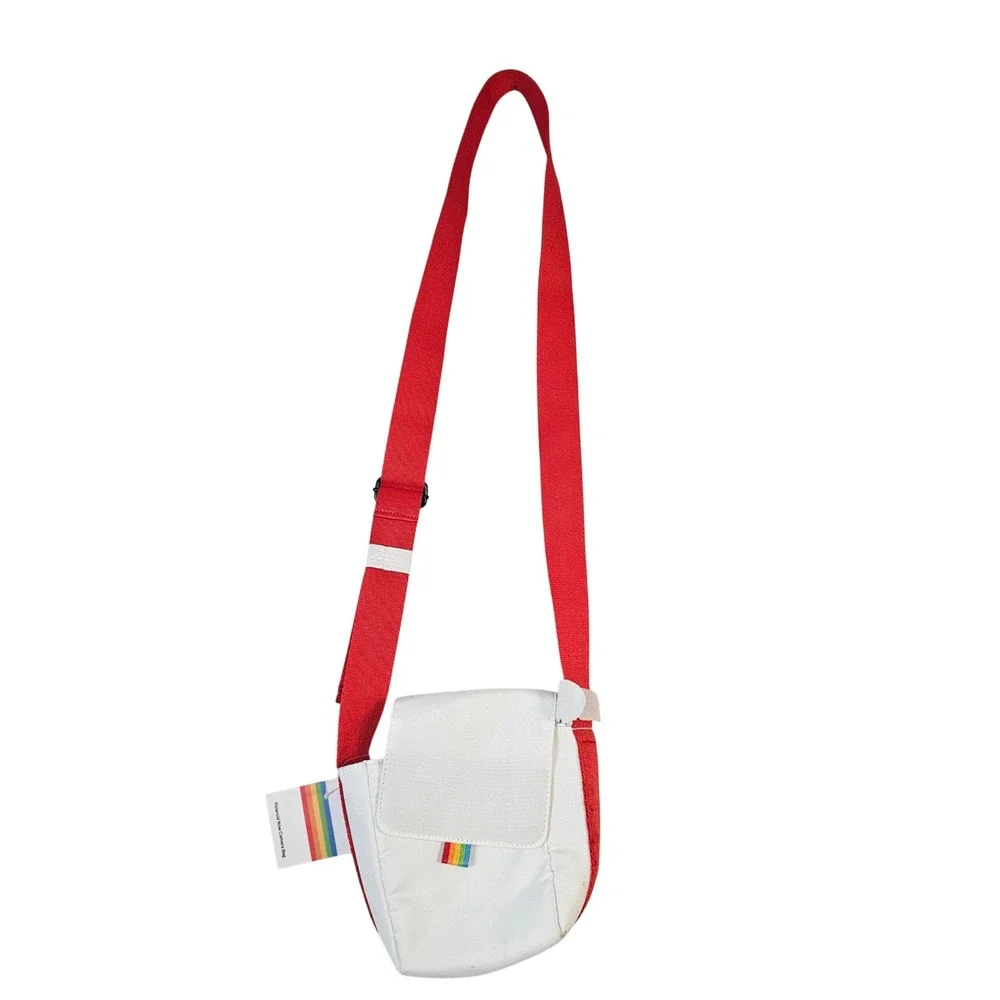 Polaroid Now Camera Bag White Red Crossbody Adjustable Strap New with Tags